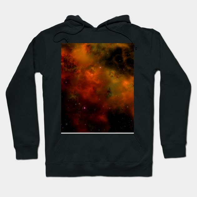 Orange Nebula Hoodie by gruntcooker